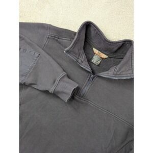 5.11 Tactical Mens Quarter Zip Fleece Pullover Navy Blue Medium Elbow Patches